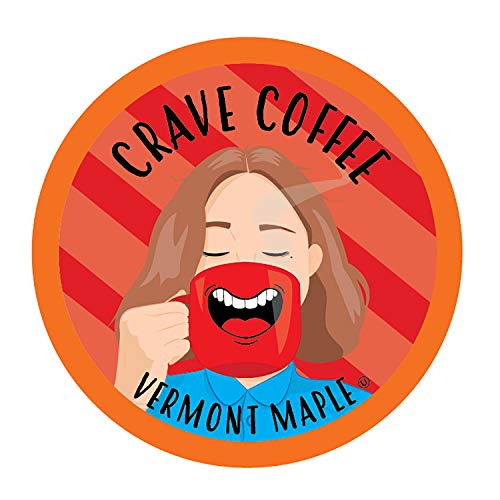 Product Cover Crave Flavored Coffee Pods, Compatible with 2.0 K-Cup Brewers, Vermont Maple, 40 Count