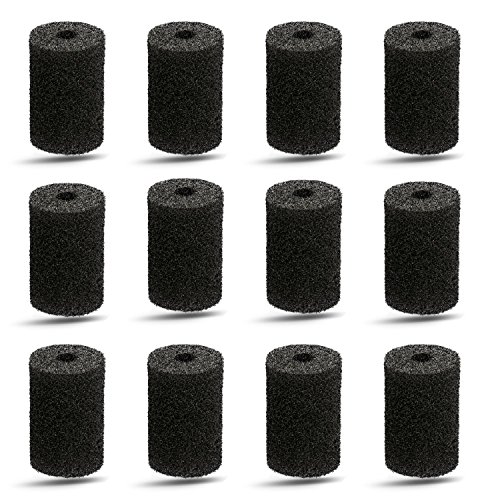 Product Cover Pool Hose Tail scrubbers,12 Pack Tail Sweeps Scrubber Replacement High Density Sweep Hose Scrubber Pool Pre-Filter Intake Sponge as Polaris Pool Cleaner Parts Fits for Polaris Vac-Sweep Pool Cleaner