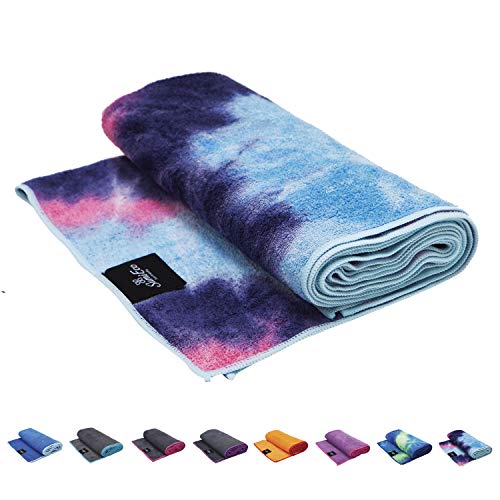 Product Cover SUMI ECO ECO-FRIENDLY The Perfect Yoga Mats Towel - Super Soft, Sweat Absorbent, Multicolored Wicking, Non-Slip Bikram Hot Yoga Rug for Pilates Lovers (Pink Purple Mix)
