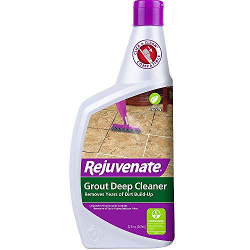 Product Cover Rejuvenate Grout Deep Cleaner Safe Non-Toxic Cleaning Formula Instantly Removes Years of Dirt Build-Up to Restore Grout to The Original Color (32oz)
