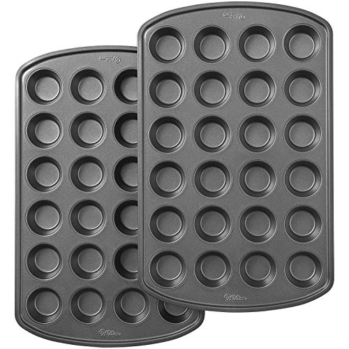 Product Cover Wilton Perfect Results Premium Non-Stick 24-Cup Mini Muffin and Cupcake Pan, Set of 2