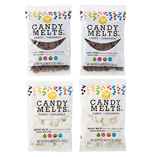 Product Cover Wilton Light Cocoa and Bright White Candy Melts Candy Set, Vanilla & Chocolate Candy Melts