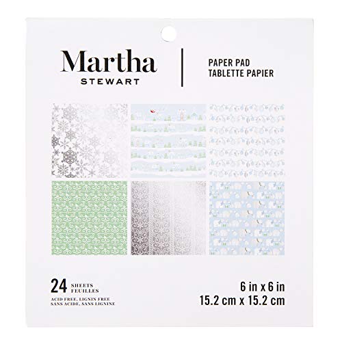 Product Cover Martha Stewart 30068360 Snowflake 6x6 Paper Pad, 6 x 6 inches, Multicolor