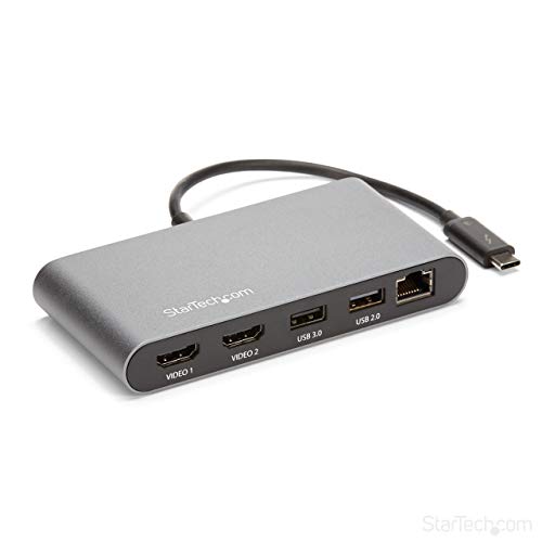 Product Cover StarTech.com Dual 4K Monitor Mini Thunderbolt 3 Dock with HDMI - Mac & Windows Docking Station (TB3DKM2HD)