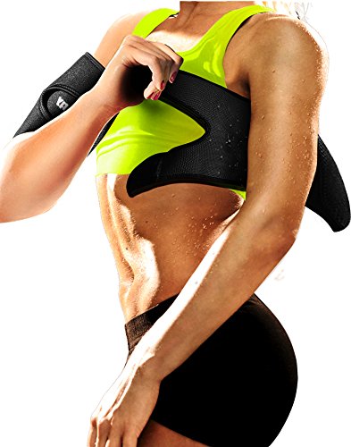 Product Cover LODAY Neoprene Arm Trimmers Sauna Sweat Band for Women Men Weight Loss Compression Body Wraps Sport Workout Exercise(a Pair)