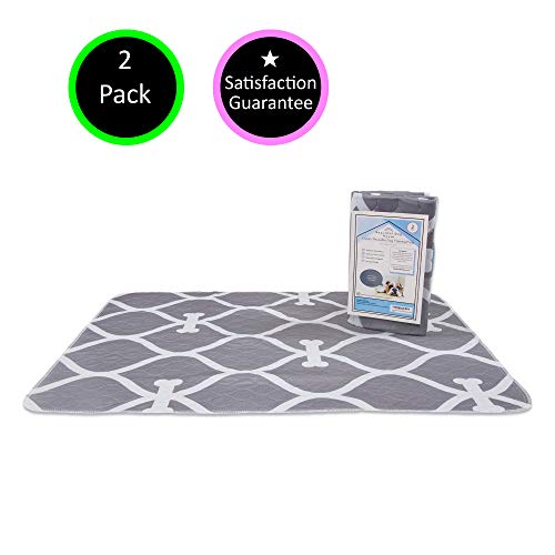 Product Cover Extra Absorbent, Non Slip, Eco Friendly, Premium Washable Reusable Pee Pads for Dogs | 2 x Extra Large (32x38) | Easy Puppy Training | Dog Incontinence | Whelping Pads