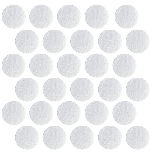 Product Cover 100 Pcs Microdermabrasion Cotton Filters Replacement 10 mm Dia Microdermabrasion Filters Facial Vacuum Filters Accesories Sponge Filter for Comedo Suction Microdermabrasion, White