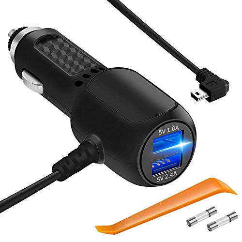 Product Cover Car Charger for Garmin GPS Nuvi, Plozoe Car Garmin Nuvi Mini USB Power Cord Cable Vehicle Charging Adapter for Garmin Navigation 50LMT,51LMT,55LMT,58LMT,65LMT,67LMT,2557LMT,2555LMT,2597LMT
