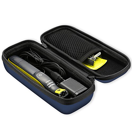 Product Cover ProCase EVA Hard Case for Philips Norelco OneBlade Trimmer Shaver Case, Travel Storage Organizer Carrying Bag for Philips Norelco OneBlade, QP2520/90 QP2520/70 QP2630/70 -Navy