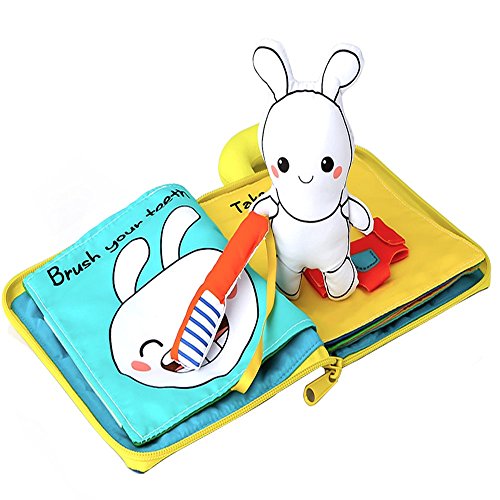 Product Cover beiens 9 Theme My Quiet Books - Ultra Soft Baby Books Touch and Feel Cloth Book, 3D Books Fabric Activity for Baby /Toddler, Learning to Sensory Book、Identify Skill Boys and Girls, Toddler Busy Book