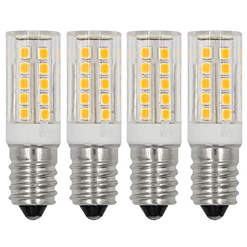 Product Cover E12 LED Light Bulbs C7 Bulb 5W Daylight White 6000K 110V 120V Candelabra Bulb E12 Base 40W Incandescent Bulbs Equivalent (4-Pack)