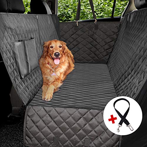 Product Cover Vailge Extra Large Dog Car Seat Covers, 100% Waterproof Dog Seat Cover for Back Seat with Zipper Side Flap, Heavy Duty seat Cover for Dogs, Dog car Hammock Pet Seat Cover for Cars Trucks suvs