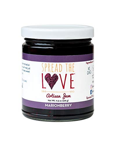 Product Cover Spread The Love MARIONBERRY Artisan Jam, 11.5 Ounce, All Natural, Vegan, No Preservatives, GMO and Gluten Free, Made in Oregon