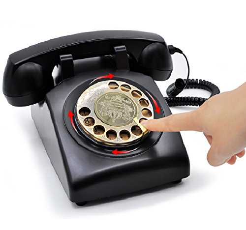 Product Cover IRISVO Retro Rotary Phones for Landline, Corded phone Old Fashioned Rotary Dial Landline Phone for Home and Office Decor