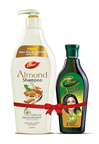 Product Cover Dabur Almond Shampoo, 350ml with Free Amla Hair Oil, 275ml