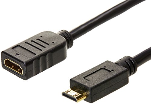 Product Cover AmazonBasics Mini HDMI Male to HDMI Female Converter Adapter Cable - 6-Inch, 2-Pack