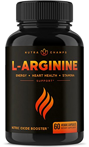 Product Cover Premium L Arginine 1500mg Nitric Oxide Supplement - Extra Strength for Energy, Muscle Growth, Heart Health, Vascularity & Stamina - Powerful NO Booster Capsules with L-Arginine & L-Citrulline Powder