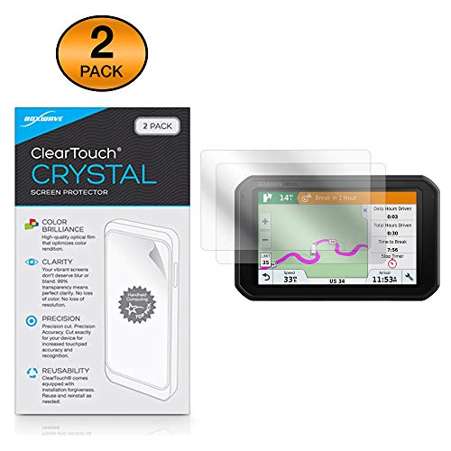 Product Cover Garmin Dezl 780 LMT-S Screen Protector, BoxWave® [ClearTouch Crystal (2-Pack)] HD Film Skin - Shields from Scratches for Garmin Dezl 780 LMT-S | DezlCam 785 LMT-S
