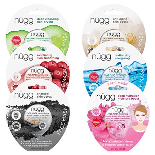 Product Cover nügg Face Mask Combo Pack of 6 Gel Face Masks; for All Skin Types