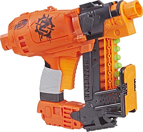 Product Cover Nailbiter Nerf Zombie Strike Toy Blaster - 8 Official Nerf Zombie Strike Elite Darts, 8-Dart Indexing Clip - Survival System - For Kids, Teens, Adults
