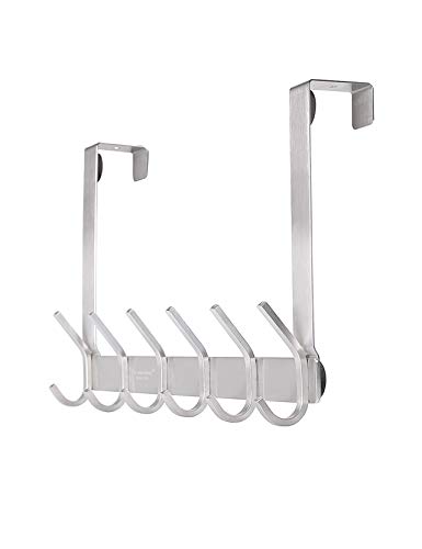 Product Cover YUMORE Over The Door Hook, Stainless Steel Heavy Duty Door Hanger for Coats Robes Hats Clothes Towels, Hanging Towel Rack Organizer, Easy Install Space Saving Bathroom Hooks
