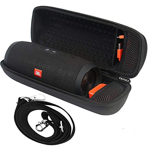 Product Cover Hard Travel Case for JBL Charge 3 JBLCHARGE3BLKAM Waterproof Portable Bluetooth Wireless Speaker (Black). Extra Room for USB Cable and Charger .by PAIYULE