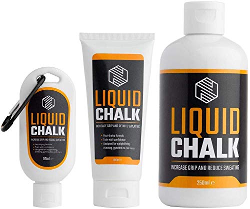 Product Cover Liquid Chalk | Sports Chalk | Superior Grip and Sweat-Free Hands for Weightlifting, Gym, Rock Climbing, Bouldering, Gymnastics, Pole Dancing and Fitness, Crossfit, Bodybuilding and More (250ml)