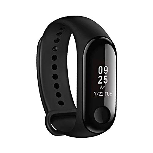 Product Cover Xiaomi Mi Band 3 Fitness Tracker 50m Waterproof Smart Band Smartband OLED Display Touchpad Heart Rate Monitor Wristbands Bracelet, Black