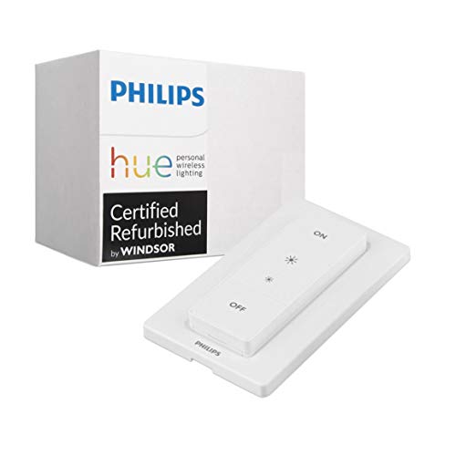 Product Cover Philips Hue Smart Dimmer Switch with Remote - Installation-Free, Exclusive for Philips Hue Lights, Compatible with Alexa (Renewed)