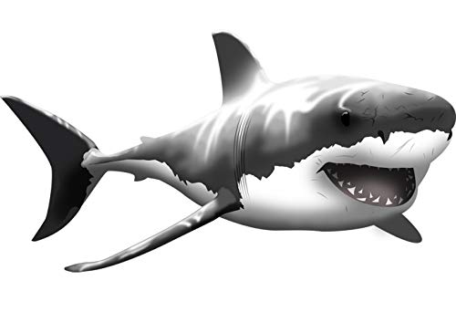 Product Cover VWAQ Giant Great White Shark Wall Decal Peel and Stick Wall Art ... (13
