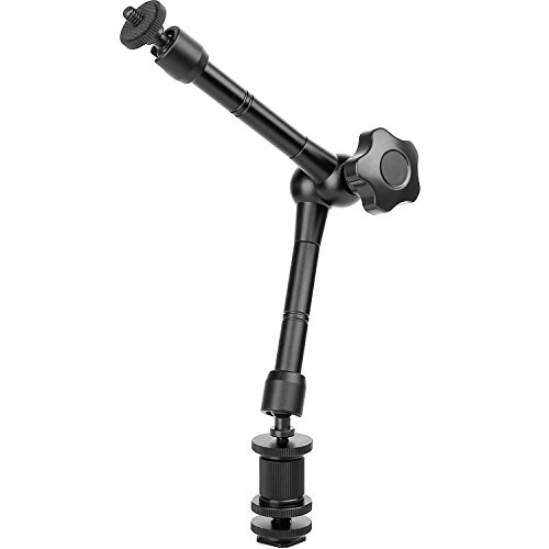 Product Cover 11'' Magic Arm, ChromLives Articulating Magic Friction Arm Adjustable w/Hot Shoe Mount 1/4'' Tripod Screw for DSLR Camera Rig/LCD/DV Monitor/LED Lights/Flash Light/Microphone/DJI Osmo