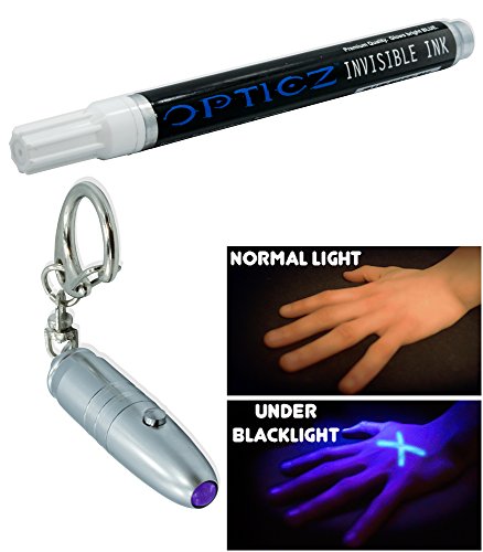 Product Cover Opticz Blacklight Reactive Invisible Blue Ink All Purpose UV Marker with UV Light