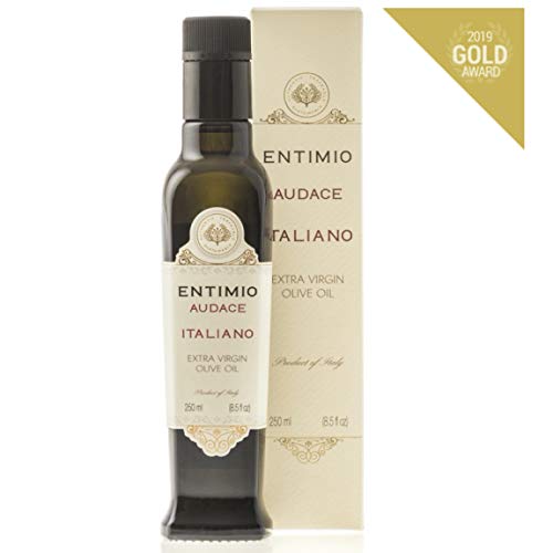 Product Cover Entimio Audace | Organic Extra Virgin Olive Oil, Italy, Early Harvest, Cold Pressed | Peppery Finish, Rich in Antioxidants | Two 2019 Gold Awards | 2018 Harvest / 2019 Release | 8.5 fl oz