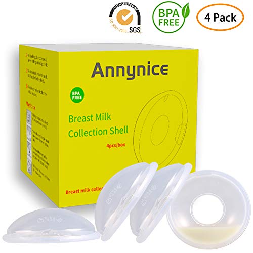 Product Cover Breast Shells,Milk Saver,Nipple Shells - 4 Pack,Breastmilk Collector,Nursing Cups,Protect Sore Nipples for Breastfeeding,BPA-Free Flexible Food Grade Silicone