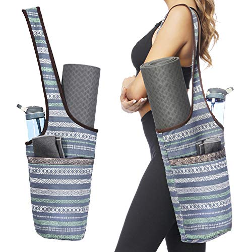 Product Cover Ewedoos Yoga Mat Bag with Large Size Pocket and Zipper Pocket, Fit Most Size Mats. (Namaste)
