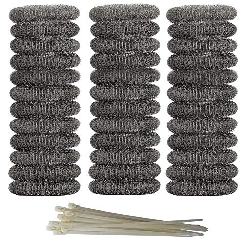 Product Cover Axe Sickle 36 Pieces Washing Machine Lint Traps Snare Laundry Mesh Washer Hose Filter with 36 Pieces Cable Ties.