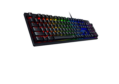 Product Cover Razer Huntsman Gaming Keyboard: Fastest Keyboard Switches Ever - Clicky Optical Switches - Customizable Chroma RGB Lighting - Programmable Macro Functionality - Classic Black