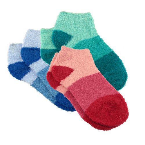 Product Cover Women's Extra Large Super Aloe Infused Fuzzy Nylon Socks (3 Pairs), Assortment 99