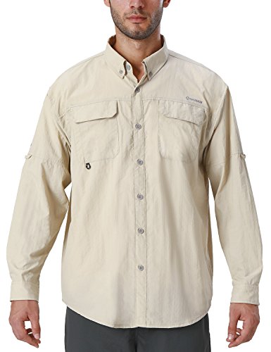 Product Cover NAVISKIN Men's UPF 50+ Sun Protection Outdoor Long Sleeve Shirt Lightweight Quick-Dry Cooling Fishing Shirts