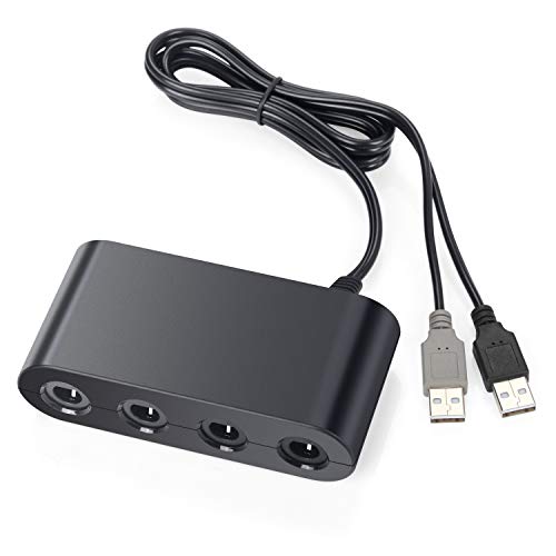Product Cover Gamecube Controller Adapter for Nintendo Switch, Game Cube NGC Controller for Wii U, Super Smash Bros Ultimate, Switch