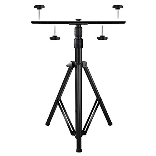 Product Cover Upgraded Adjustable Tripod Stand for LED Flood Light 6.55 Feet Stainless Steel Heavy Duty LED Work Light Tripod Stand for Auto, Home, Work, Job, Construction, Camping, Indoor and Outdoor Use