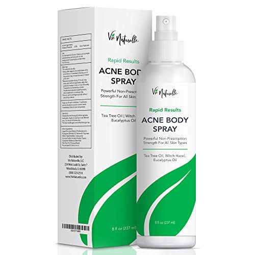 Product Cover Body Acne Spray Treatment with Tea Tree Oil and Salicylic Acid for Men, Women, and Teens - Powerful Non-Prescription Strength Exfoliating Spray for All Skin Types - 2.5% Benzoyl Peroxide