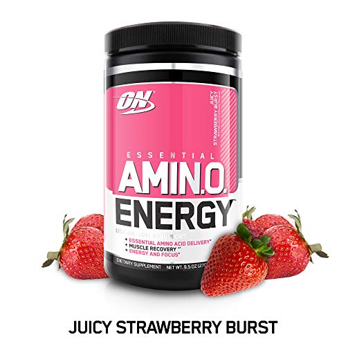 Product Cover Optimum Nutrition Amino Energy, Juicy Strawberry Burst, 30 Servings, 9.5 Ounce (1 Count)