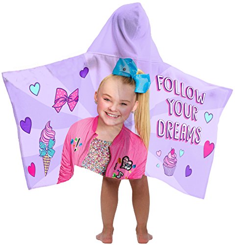 Product Cover Jay Franco Nickelodeon JoJo Siwa Follow Your Dreams Hooded Bath/Pool/Beach Towel, Purple