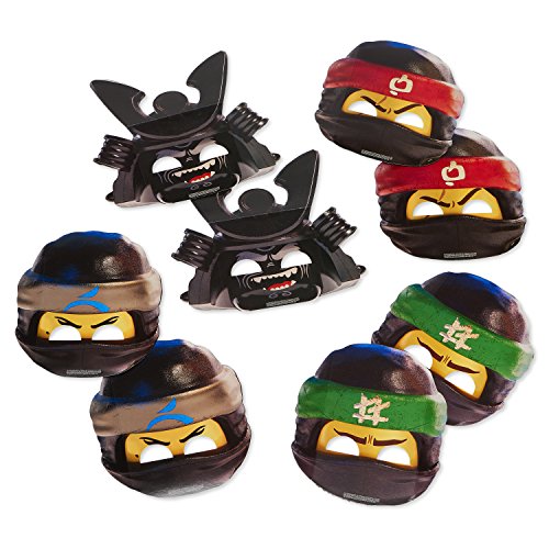 Product Cover American Greetings Lego Ninjago Paper Masks, 8-Count, Multicolored