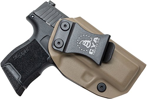 Product Cover CYA Supply Co. Fits Sig Sauer P365 Micro Inside Waistband Holster Concealed Carry IWB Veteran Owned Company (Flat Dark Earth, 064- Sig Sauer P365 Micro)
