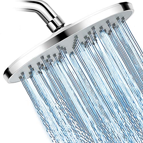 Product Cover WarmSpray Rainfall Shower Head High Pressure with 9 Inch Large Coverage Rain Shower Heads Spray Relaxation and Adjustable Brass Swivel Ball Joint with Filter