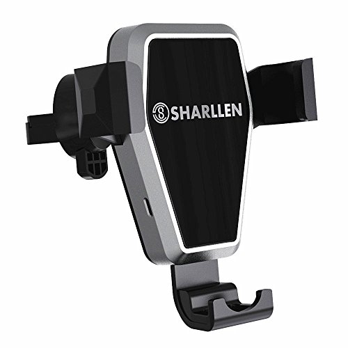 Product Cover Wireless Car Charger,SHARLLEN Fast Charging Car Mount Air Vent 10W Compatible Samsung Galaxy S9/S9 Plus/S8/S8 P/Note 9/8 Wireless Quick Charge Phone Holder 7.5W Compatible iPhone Xs/Max/R/X/8 Plus/8