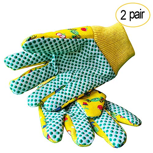 Product Cover Kids Garden Gloves - PROMEDIX - 3-6 Years Old Children Gardening Gloves, 2- Pair Pack