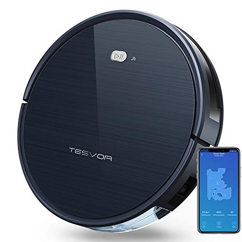 Product Cover Tesvor Robot Vacuum Cleaner with Smart Mapping System, App Controls, Alexa Connectivity, Pet Hair Care, Self-Charging for Hard Floors and Thin Carpets